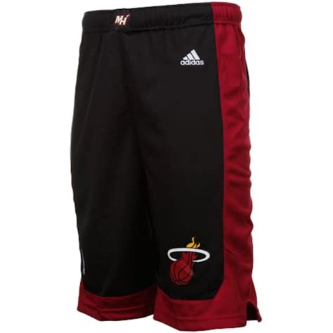 adidas miami heat youth replica shorts - black|kids miami heat gear.